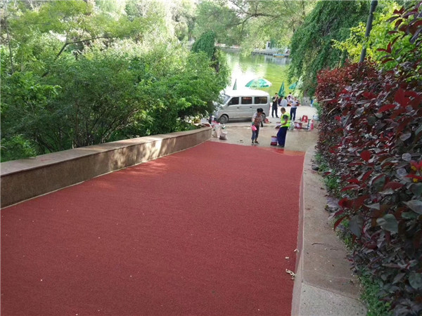 琼中彩色路面施工